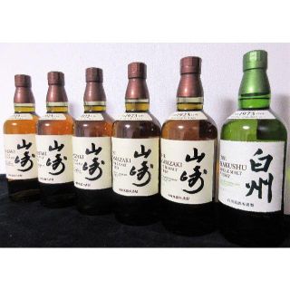 山崎5本 白州1本 700ml 箱無し ノンビンテージ ノンエイジ