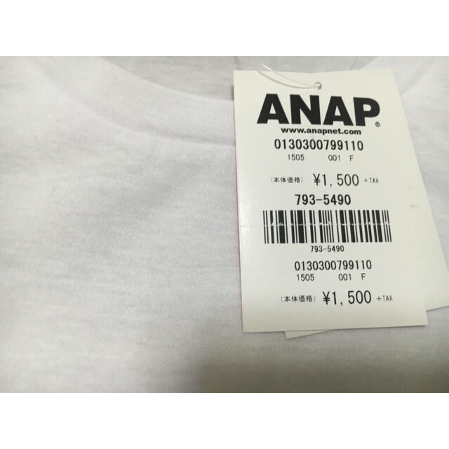 ANAP(アナップ)のアナップ ポケットTシャツ 紺 レディースのトップス(Tシャツ(半袖/袖なし))の商品写真