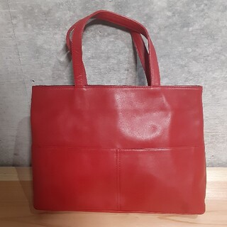 ハマノヒカクコウゲイ(濱野皮革工藝/HAMANO)のhamano 赤　革製バッグ(ハンドバッグ)