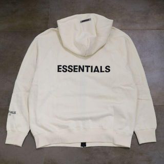 フィアオブゴッド(FEAR OF GOD)の新品☆国内発送☆「FOG」 Essentials バックロゴ フルジップ フード(パーカー)