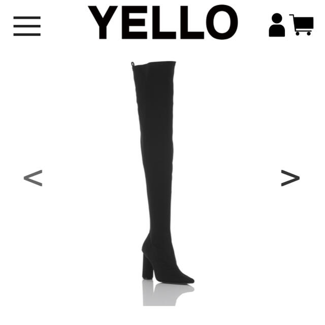 yello イエロー ロングブーツ ニーハイ TOKYO BLACK L yello イエロー ロングブーツ ニーハイ TOKYO BLACK L