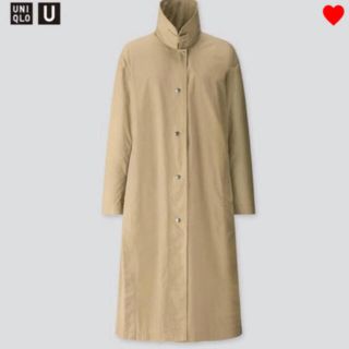 ユニクロ(UNIQLO)のUNIQLO U ライトロングコート　M オリーブ(ロングコート)