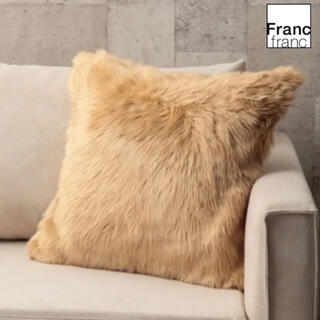 フランフラン(Francfranc)の❤新品タグ付き フランフラン セネリ クッションカバー【ベージュ】❤(クッションカバー)