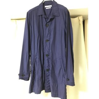 ステュディオス(STUDIOUS)のSTUDIOUS ロングシャツ　ネイビー　紺　L(シャツ)