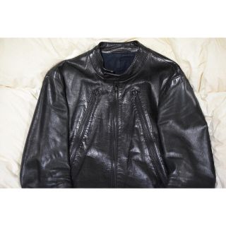 マルタンマルジェラ(Maison Martin Margiela)のmaison martin margiela 10aw ハの字ライダース(ライダースジャケット)