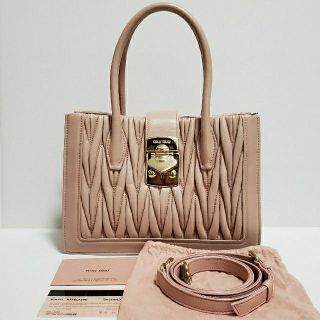 miumiu - 良品☆ミュウミュウ コンフィデンシャル マテラッセ 2way miumiu - 良品☆ミュウミュウ コンフィデンシャル マテラッセ 2way