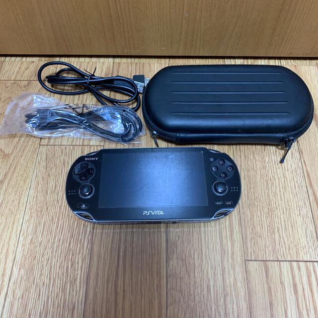 PlayStation Vita - PlayStation VITA 1000 ブラック 本体 充電器 保護
