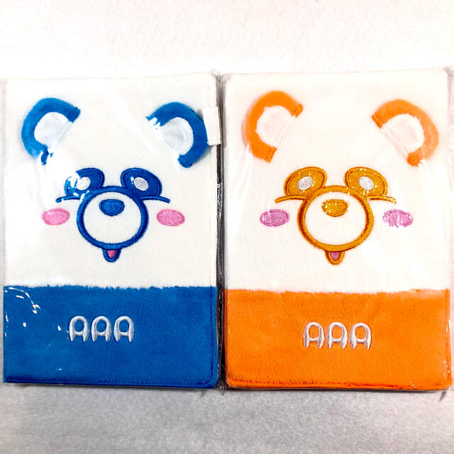 AAA(トリプルエー)のAAA え〜パンダ　もこもこノート　2冊セット（ブルー、オレンジ） エンタメ/ホビーのタレントグッズ(ミュージシャン)の商品写真