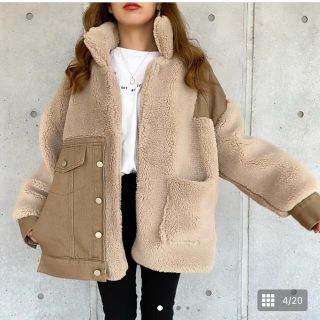 primarasプリマラス　Vintageファー切替ct／brown(その他)