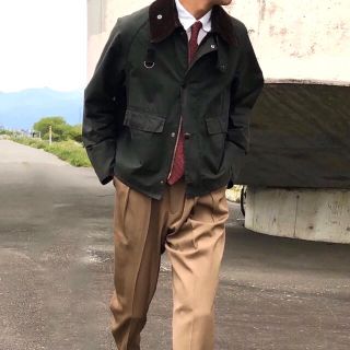 Barbour バブアー スペイ　フィッシング　コーデュロイ　オイルド　オリーブ(ミリタリージャケット)