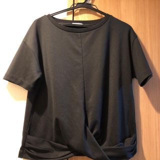 ジーユー(GU)のGU フロントツイストTシャツ(シャツ/ブラウス(半袖/袖なし))