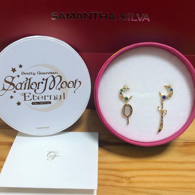 ラスト一点☆サマンサティアラ ×セーラームーンコラボ☆ウラヌス&ネプチューン ピアス★ミラー×ソード セーラームーン ウラヌス