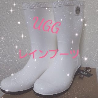 アグ(UGG)のUGG　レインブーツ　ホワイト(ブーツ)