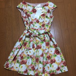 ロペピクニック(Rope' Picnic)の♡新品 フラワーワンピース♡38(ミニワンピース)