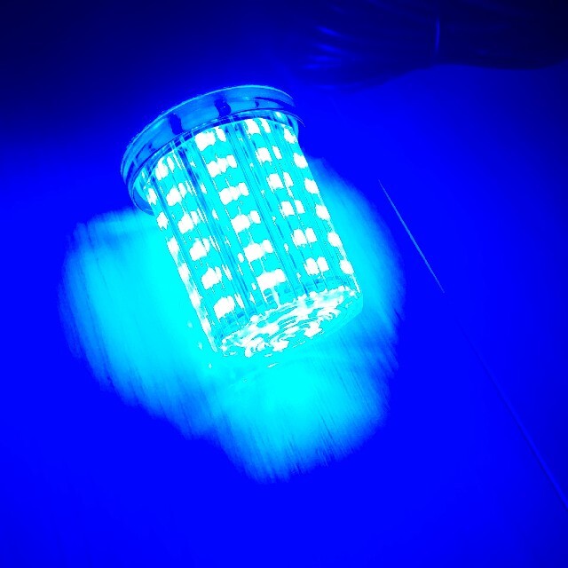 108LED　USB水中集魚灯　青　夜釣り　タチウオ　アジ　 モバイルバッテリー