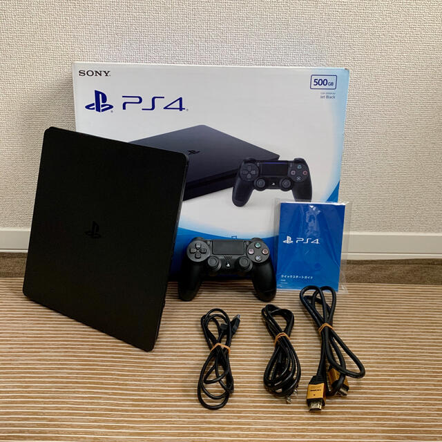 PlayStation4(プレイステーション4)のPlayStation®4 ジェット・ブラック 500GB CUH-2000A エンタメ/ホビーのゲームソフト/ゲーム機本体(家庭用ゲーム機本体)の商品写真