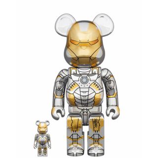 メディコムトイ(MEDICOM TOY)のBE@RBRICK SORAYAMA IRONMAN 100％ & 400％(キャラクターグッズ)