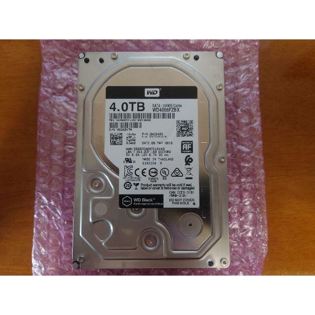 WD Black 4TB HDD WD4005FZBX