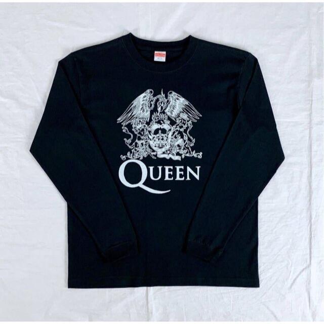 新品 映える ロック プリント 黒 ロンT 長袖 Tシャツ QUEEN