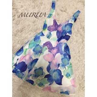 ムルーア(MURUA)のMURUA☆ウォーターフラワーワンピース(ミニワンピース)