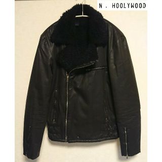 エヌハリウッド(N.HOOLYWOOD)の【N.HOOLYWOOD】ボアライダースジャケット(ライダースジャケット)