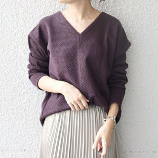 シップスフォーウィメン(SHIPS for women)のryouna様専用 SHIPS ヘリンボーンVネックプルオーバー(ニット/セーター)