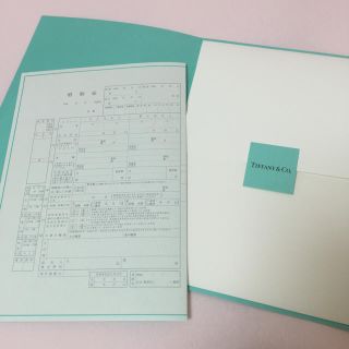 ティファニー(Tiffany & Co.)のTiffany♡オリジナル婚姻届(ウェディングドレス)