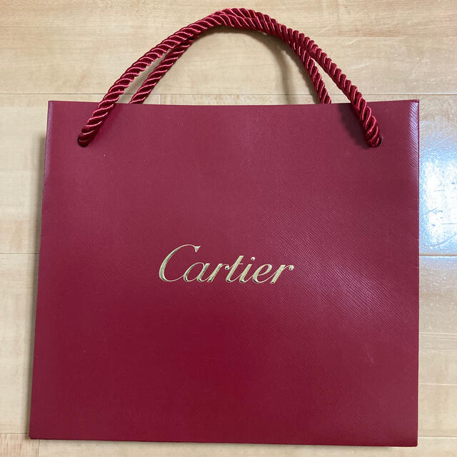 Cartier(カルティエ)のCartier  カルティエ  ショッパー　ショップ袋  紙袋 レディースのバッグ(ショップ袋)の商品写真