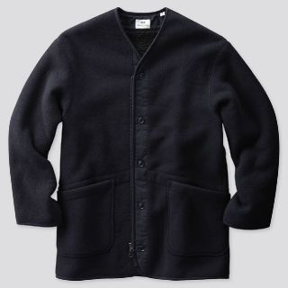 ユニクロ(UNIQLO)のUNIQLO ユニクロ エンジニアドガーメンツ フリースノーカラーコート(ノーカラージャケット)