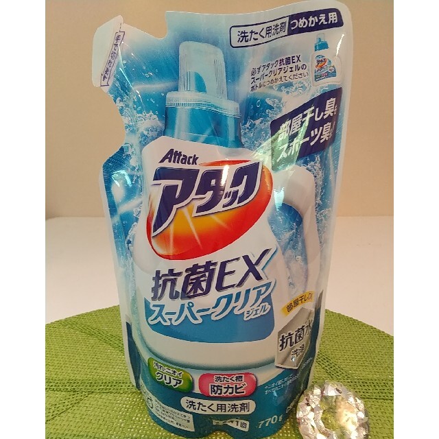 花王 - 770g❗️洗濯洗剤✨アタック 抗菌EX スーパークリアジェル✨の ...