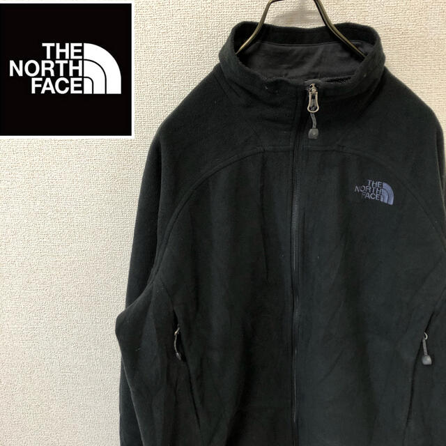 THE NORTH FACE(ザノースフェイス)のノースフェイス　WINDWALL フリース ジャケット ブラック　刺繍ロゴ メンズのジャケット/アウター(ブルゾン)の商品写真