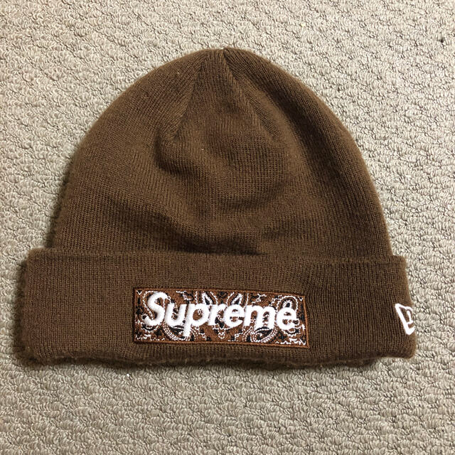 メンズsupreme box logo ビーニー