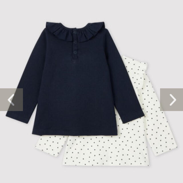 PETIT BATEAU(プチバトー)のプチバトー　カットソー2枚セット　新品未使用 キッズ/ベビー/マタニティのベビー服(~85cm)(シャツ/カットソー)の商品写真