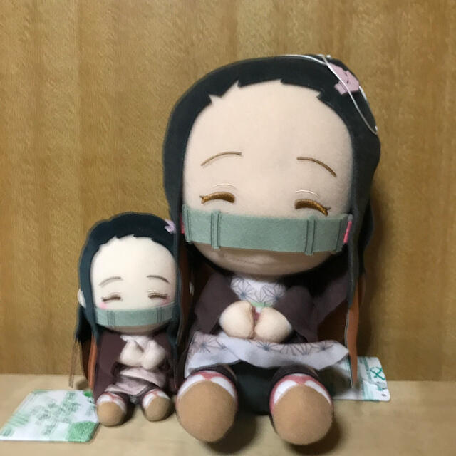 鬼滅の刃ねずこぬいぐるみ大、小セットの通販 by おきもっちゃん's