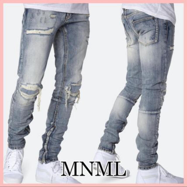 ☆mnml☆M1☆ダメージデニム☆スキニー☆