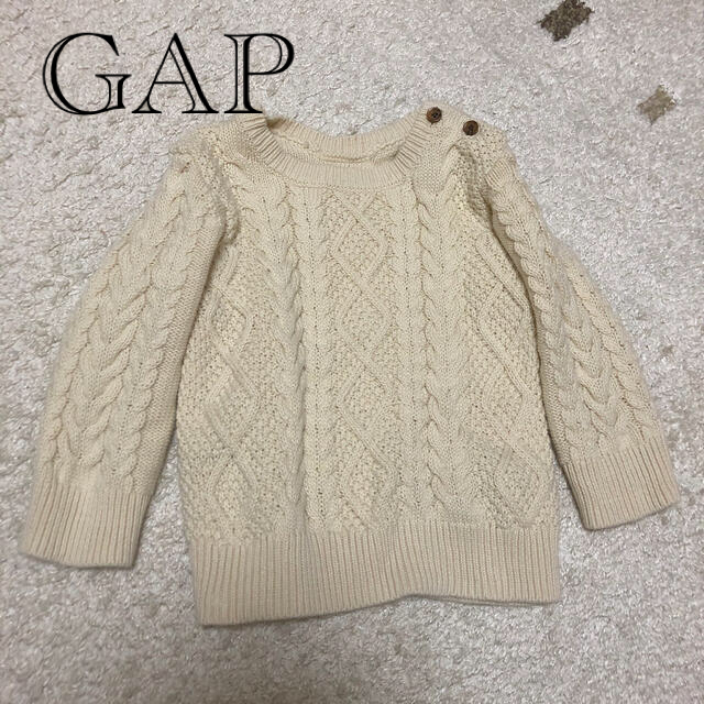 GAP(ギャップ)の早い物勝ち！限定お値下げ【美品】ベビー　GAP ニットセーター キッズ/ベビー/マタニティのキッズ服男の子用(90cm~)(ニット)の商品写真