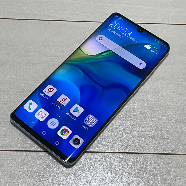 NTTdocomo(エヌティティドコモ)のdocomo HUAWEI P30 Pro HW-02L 美品 SIMロック解除 スマホ/家電/カメラのスマートフォン/携帯電話(スマートフォン本体)の商品写真