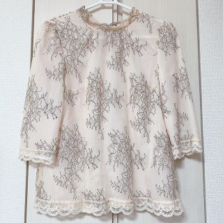 プロポーションボディドレッシング(PROPORTION BODY DRESSING)の【購入確定済】クラシカルレースバックリボンブラウス(シャツ/ブラウス(長袖/七分))