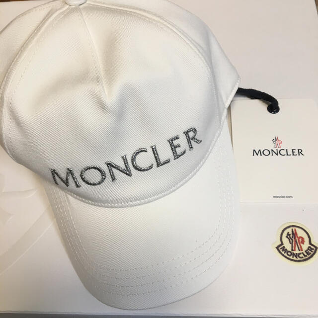 ★新品国内完売品★MONCLER モンクレール  キャップ  ロゴ ホワイトレディース