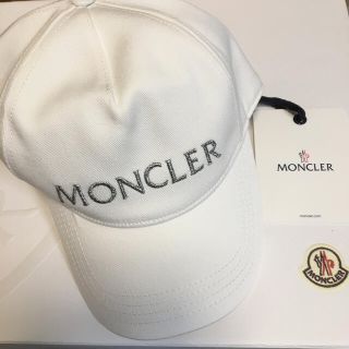 モンクレール(MONCLER)の★新品国内完売品★MONCLER モンクレール  キャップ  ロゴ ホワイト(キャップ)