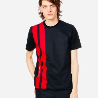 シーケーカルバンクライン(ck Calvin Klein)の【新品未開封】CK グラフィックメッシュレイヤー ストライプ Ｔシャツ(Tシャツ/カットソー(半袖/袖なし))