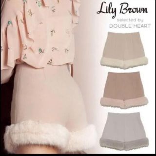 リリーブラウン(Lily Brown)のファーショーパン(ショートパンツ)