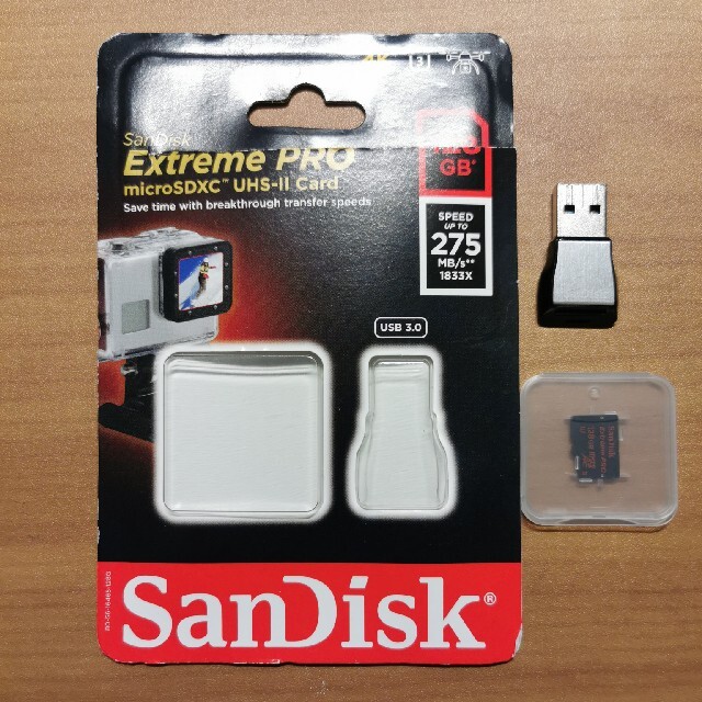 SanDisk Extreme PRO 128 GB　UHS 2 Ⅱ　対応