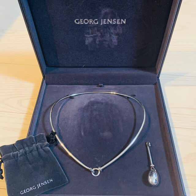 Georg Jensen - GEORG JENSEN デュウドロップ ネックリング＋ペンダントトップの通販 by のぽん's shop