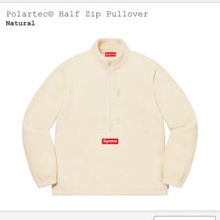 シュプリーム(Supreme)の【Ｓ】Polartec® Half Zip Pullover Natural(スウェット)