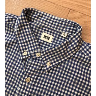 ユニクロ(UNIQLO)のユニクロ UNIQLO ボタンダウンシャツ スモールブロックチェック L(シャツ)