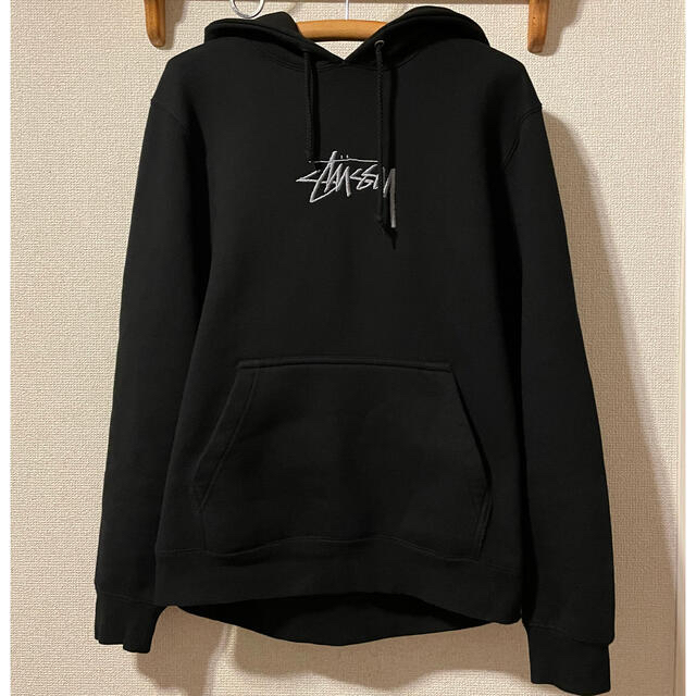 STUSSY(ステューシー)の最終値下げ！ stussy パーカー ブラック 極美品 メンズのトップス(パーカー)の商品写真