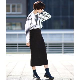 ザラ(ZARA)のリブニットタイトスカート(ひざ丈スカート)