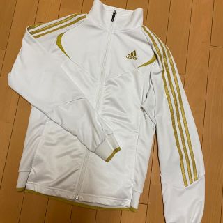 アディダス(adidas)のadidas アディダス ジャージ　白　ゴールドライン(ジャージ)