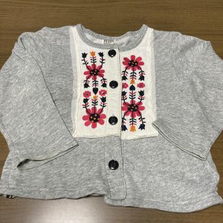 エフオーキッズ(F.O.KIDS)のF.O.KIDS 刺繍カーディガン　110cm(カーディガン)